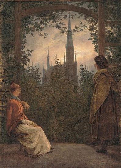 Caspar David Friedrich Gartenlaube in Greifswald Germany oil painting art